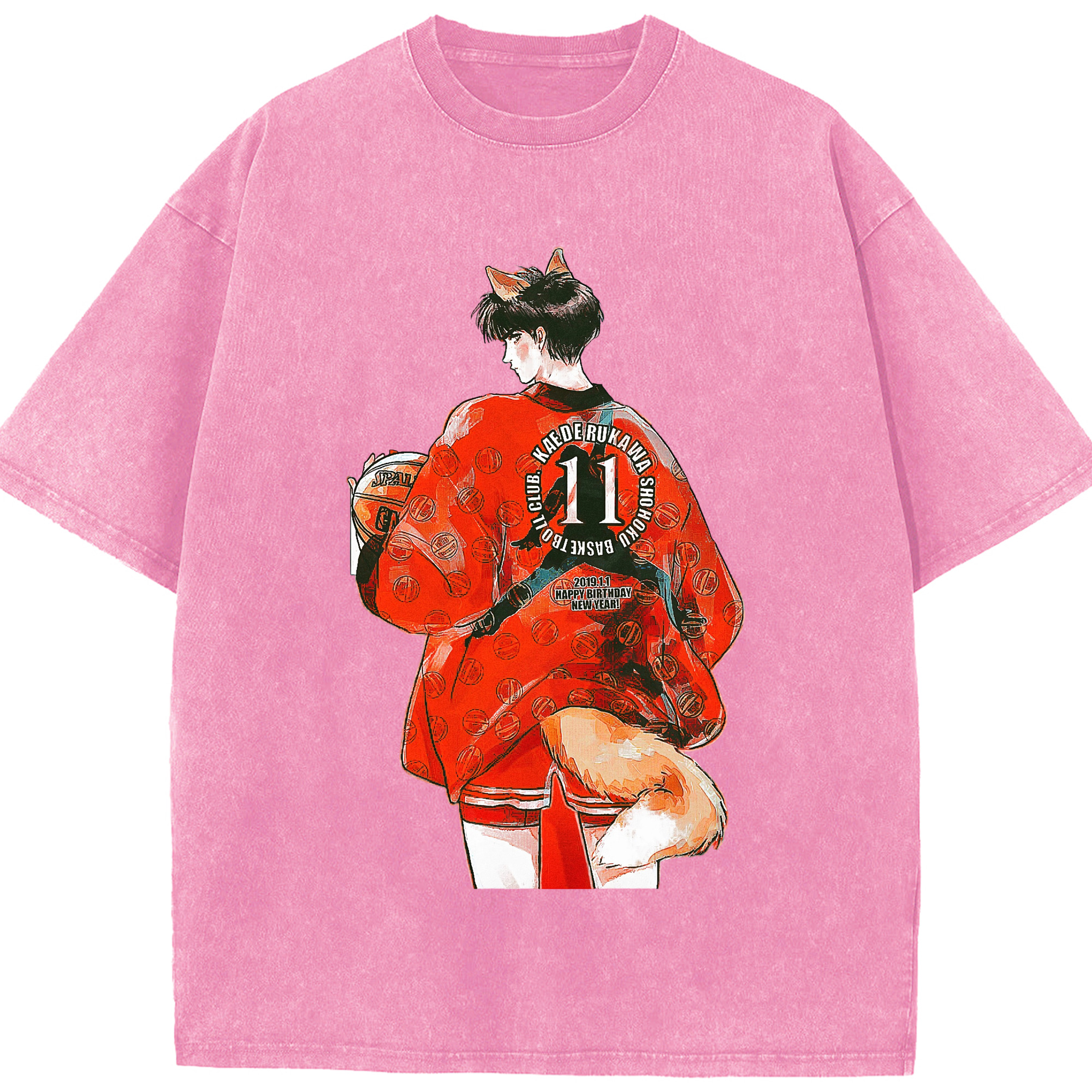 （画像用） SLAM DUNK／スラムダンク 綿100% ヴィンテージ風 半袖Tシャツ（フロントプリント）